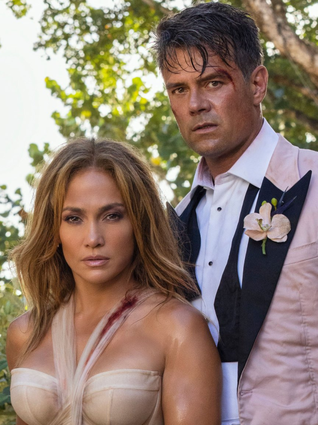‘Shotgun Wedding’ loads up a Jennifer Lopez rom-com that misfires…